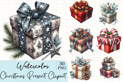 Christmas Present Clipart Bundle - CraftNest - Digital Crafting and Art