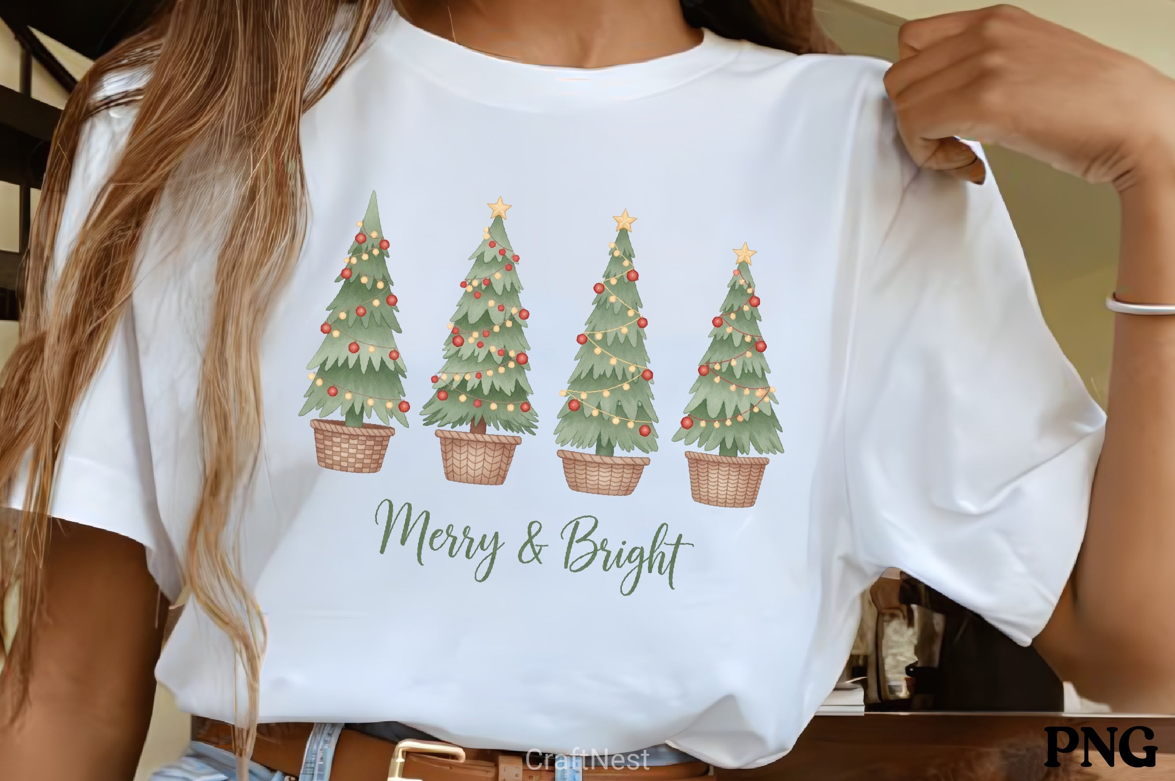 Christmas Tree Quartet Clipart Bundle - CraftNest - Digital Crafting and Art