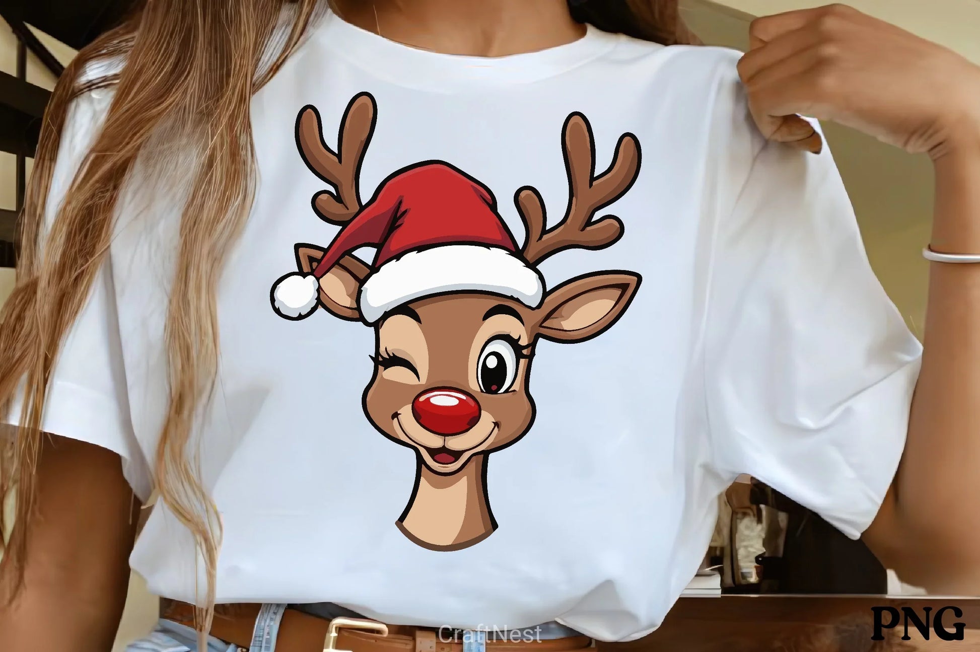 Rudolph Reindeer Christmas Clipart Bundle - CraftNest - Digital Crafting and Art