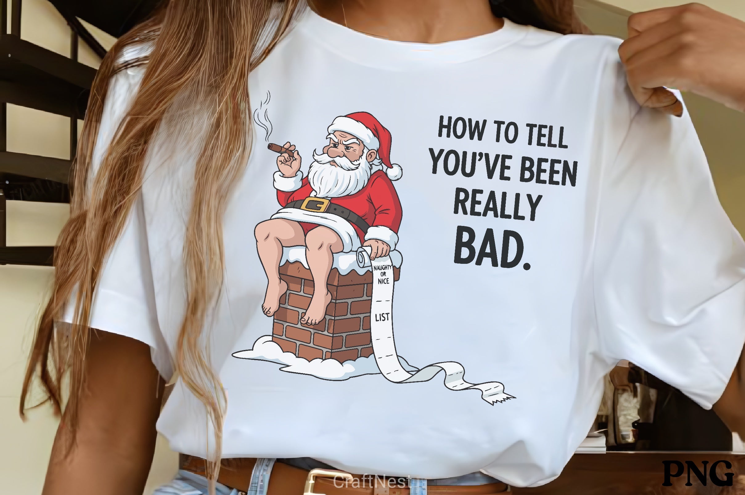 Santa's Naughty List Humor Clipart Bundle - CraftNest - Digital Crafting and Art