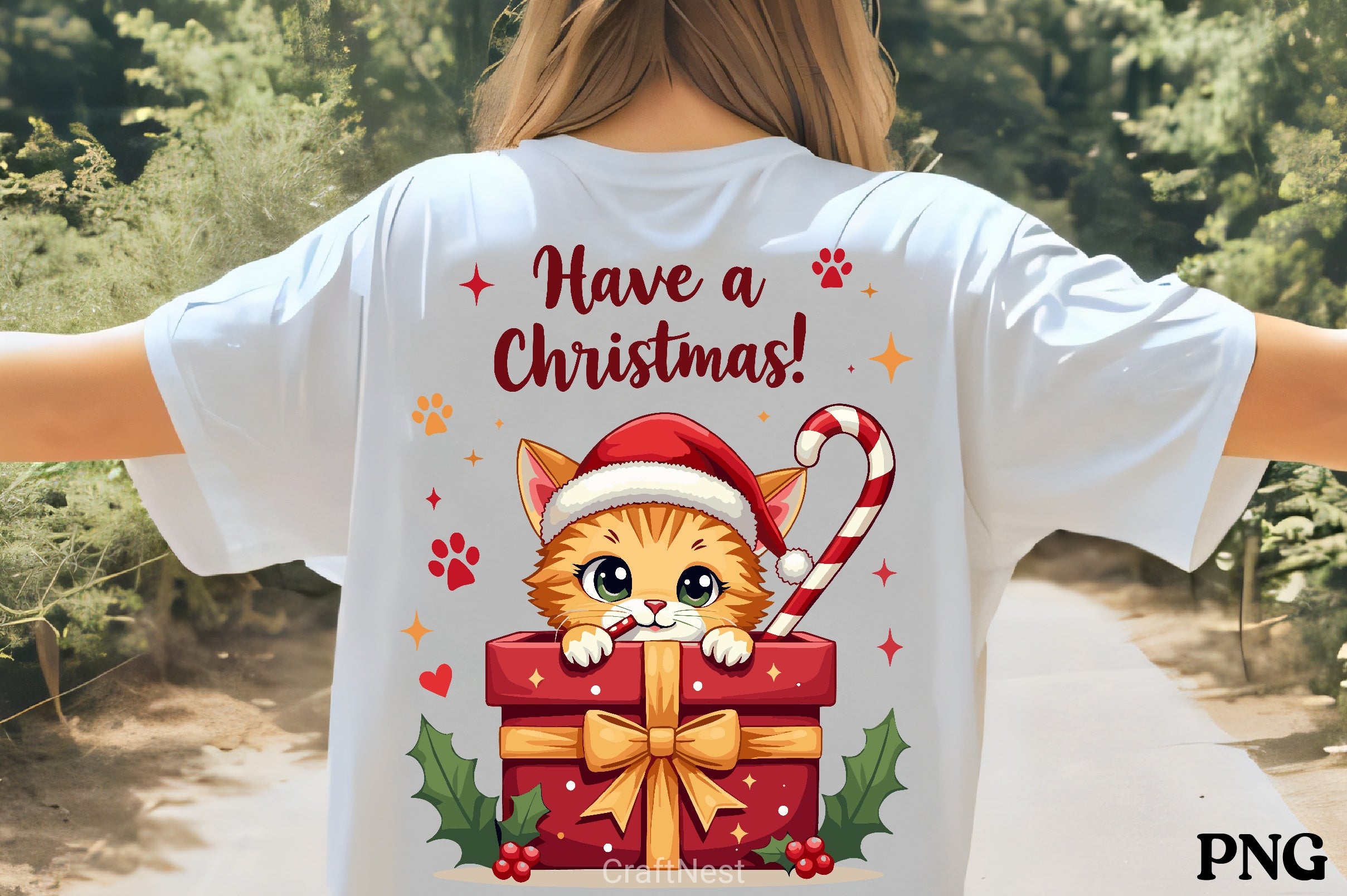 Christmas Kitten Gift Box Clipart Bundle - CraftNest - Digital Crafting and Art