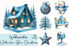 Blue Christmas Clipart Bundle 6