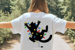 Funny Cat Xmas Lights Clipart Bundle - CraftNest - Digital Crafting and Art