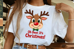 Festive Christmas Reindeer Clipart Bundle - CraftNest - Digital Crafting and Art