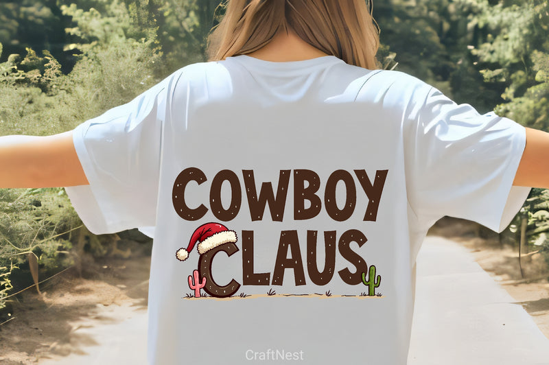 Cowboy Claus Christmas Clipart Bundle - CraftNest - Digital Crafting and Art