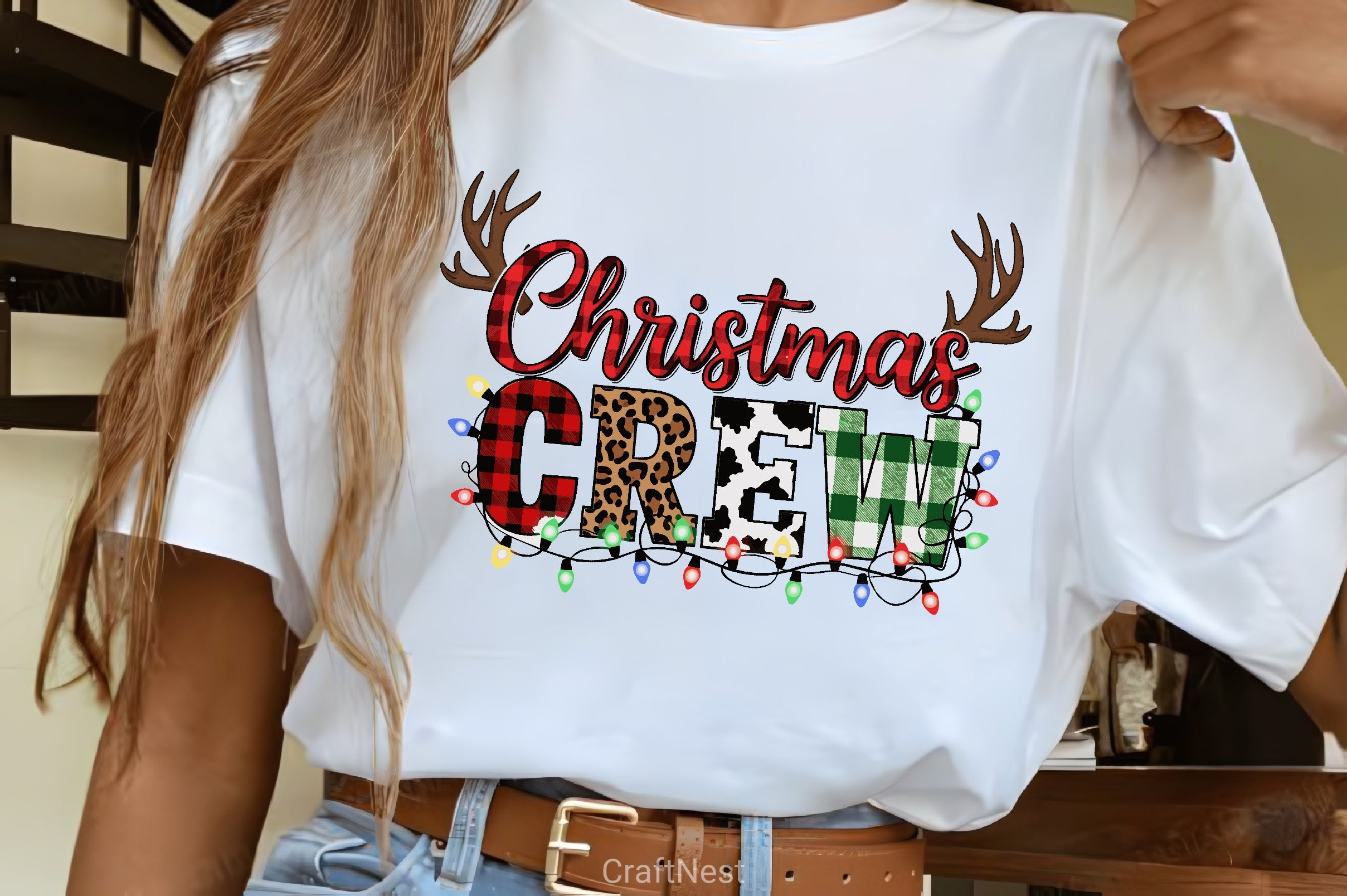 Christmas Crew Antlers Clipart Bundle - CraftNest - Digital Crafting and Art