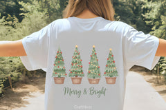 Christmas Tree Quartet Clipart Bundle - CraftNest - Digital Crafting and Art