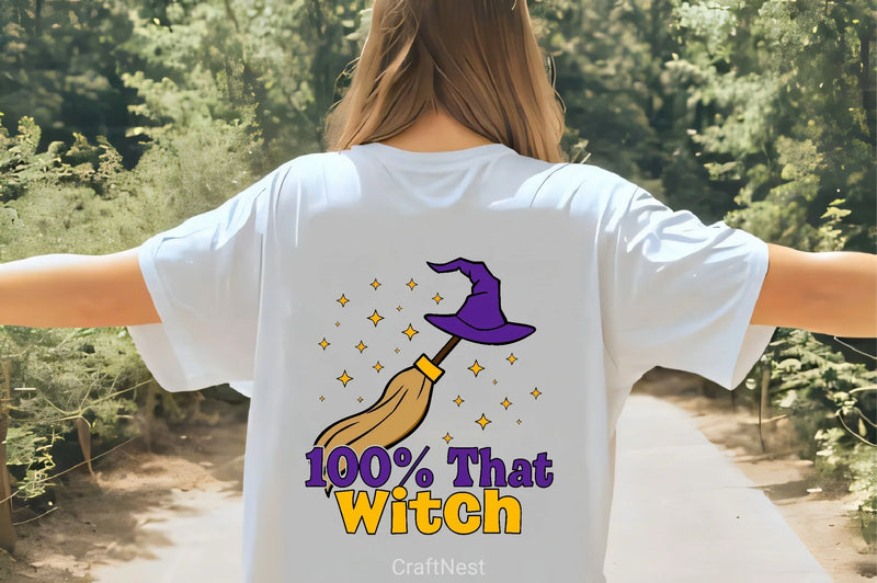 100% That Witch Halloween Clipart Bundle - CraftNest - Digital Crafting and Art