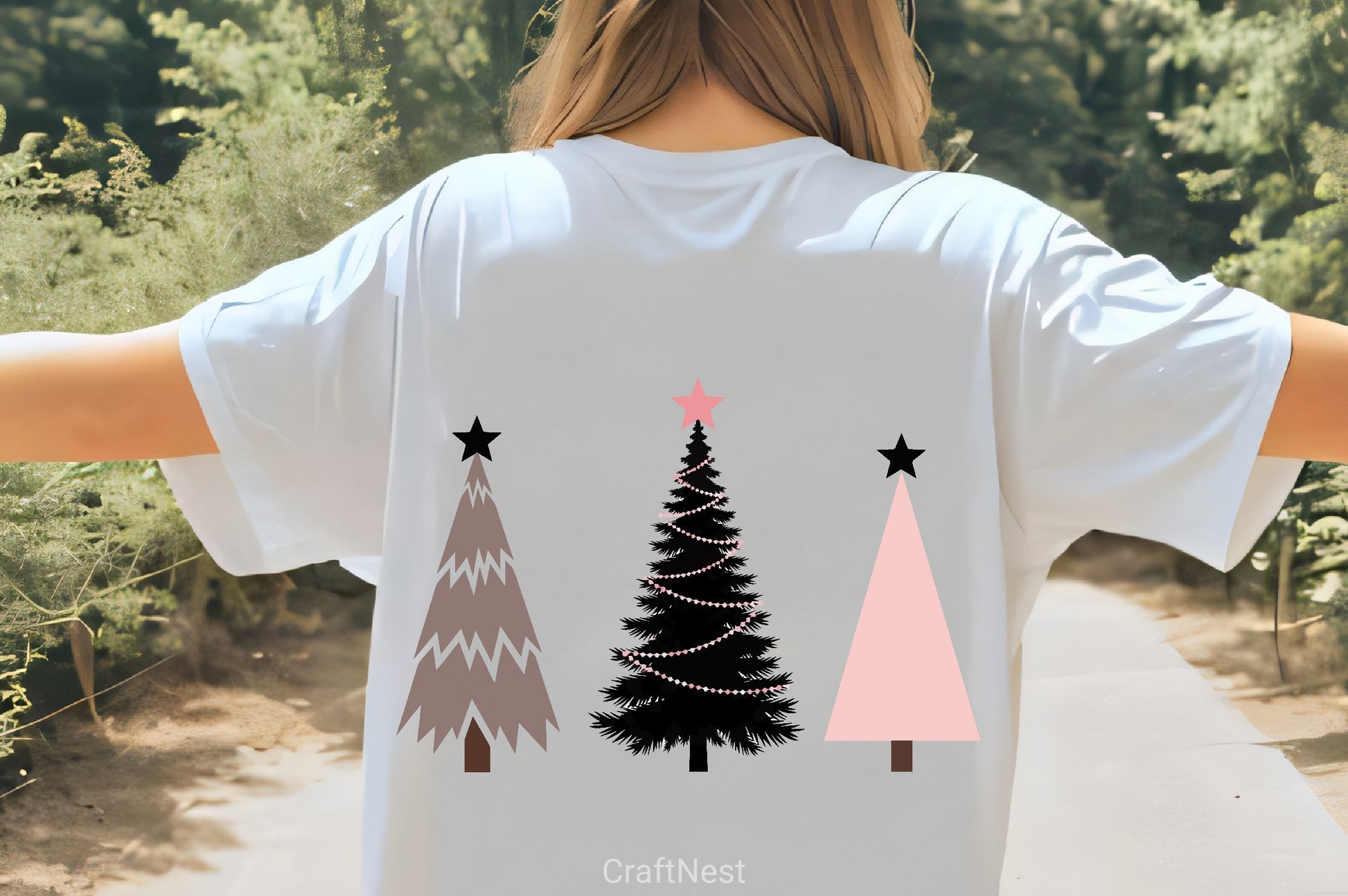 Minimalist Christmas Trees Clipart Bundle - CraftNest - Digital Crafting and Art