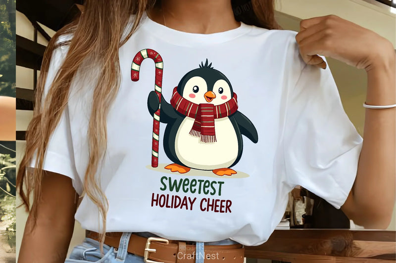 Cute Christmas Penguin Clipart Bundle - CraftNest - Digital Crafting and Art