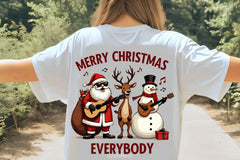 Santa Rock Band Christmas Shirt Clipart Bundle - CraftNest - Digital Crafting and Art