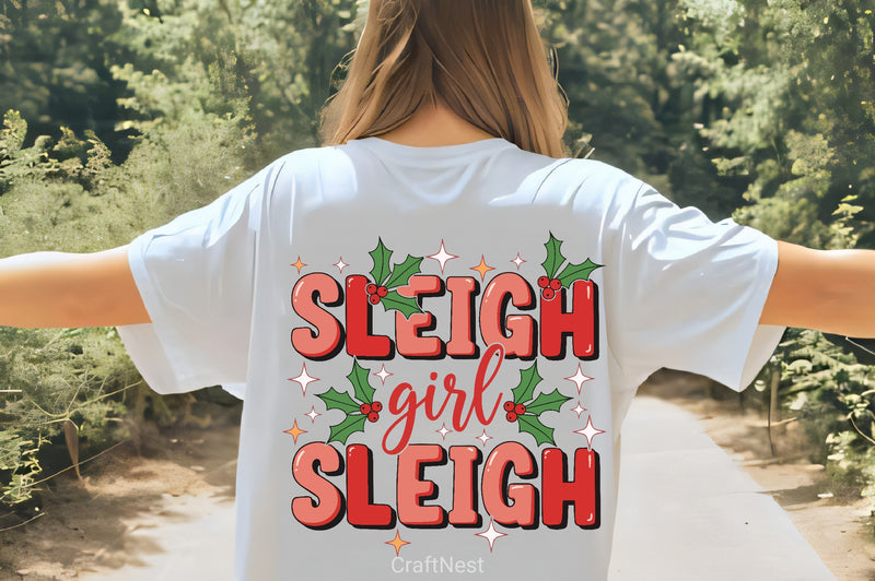 Sleigh Girl Christmas Clipart Bundle - CraftNest - Digital Crafting and Art