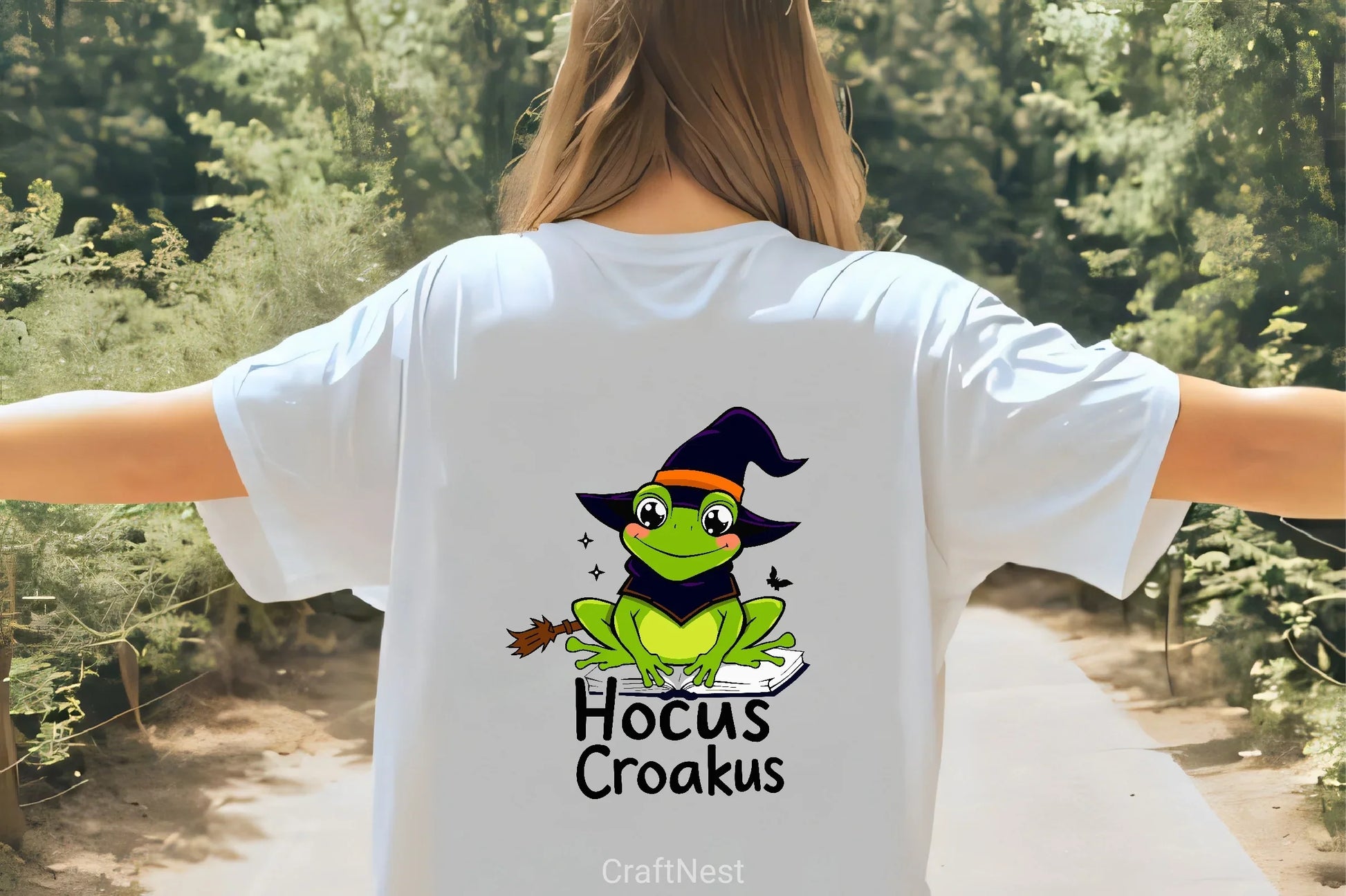 Cute Witch Frog Halloween Clipart Bundle - CraftNest - Digital Crafting and Art