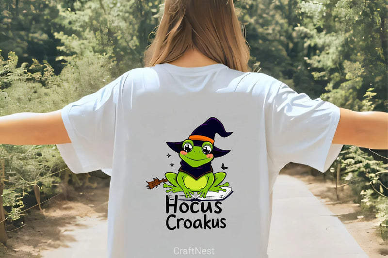 Cute Witch Frog Halloween Clipart Bundle - CraftNest - Digital Crafting and Art