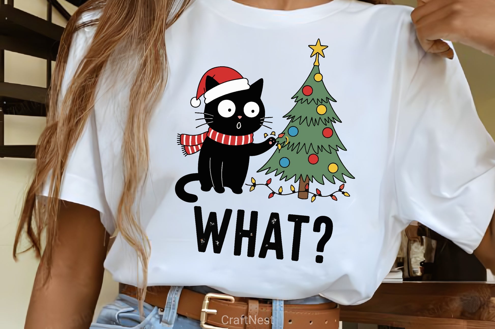 Black Cat Christmas Tree Clipart Bundle - CraftNest - Digital Crafting and Art