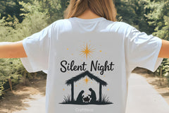 Silent Night Nativity Scene Clipart Bundle - CraftNest - Digital Crafting and Art