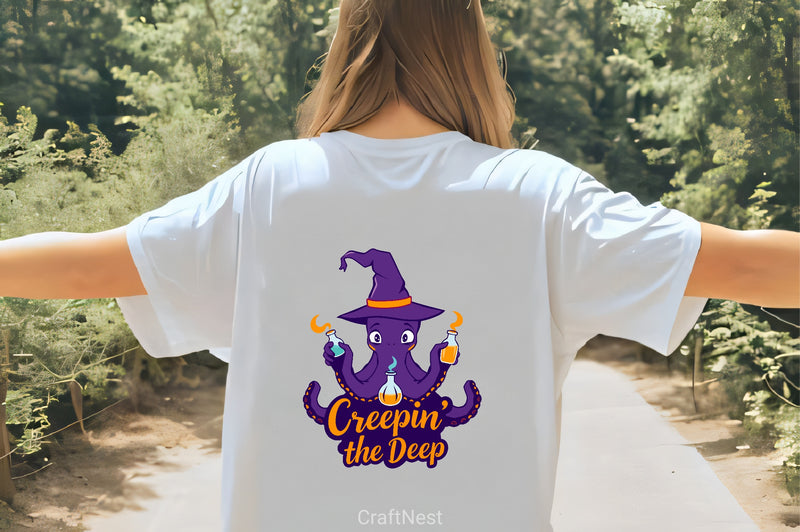 Creepy Octopus Witch Clipart Bundle - CraftNest - Digital Crafting and Art