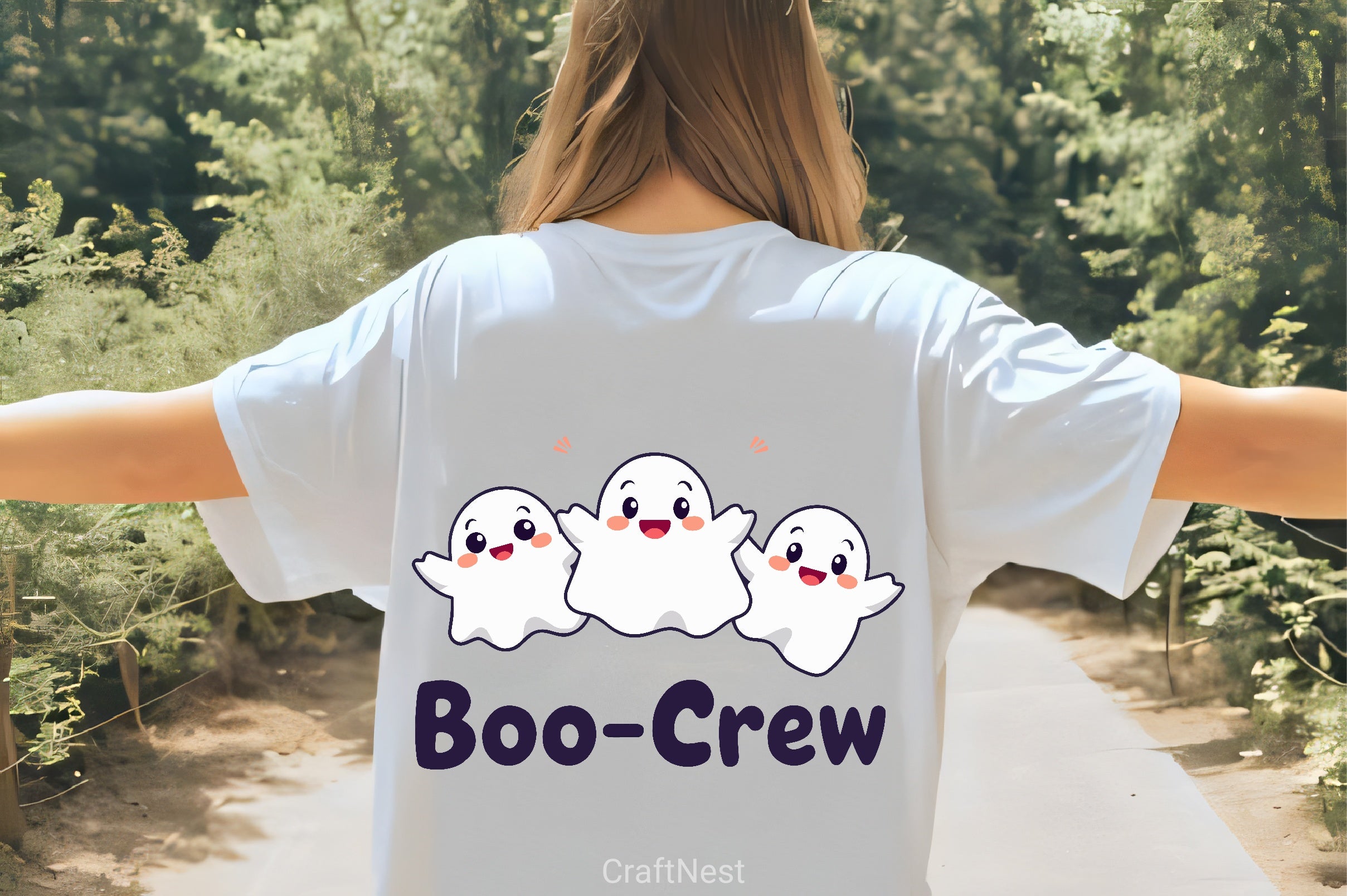 Cute Ghost Boo Crew Clipart Bundle - CraftNest - Digital Crafting and Art