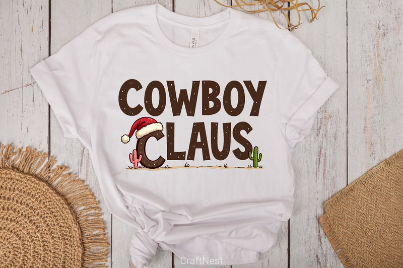 Cowboy Claus Christmas Clipart Bundle - CraftNest - Digital Crafting and Art