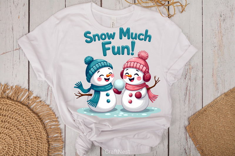 Happy Snowmen Snowball Clipart Bundle - CraftNest - Digital Crafting and Art
