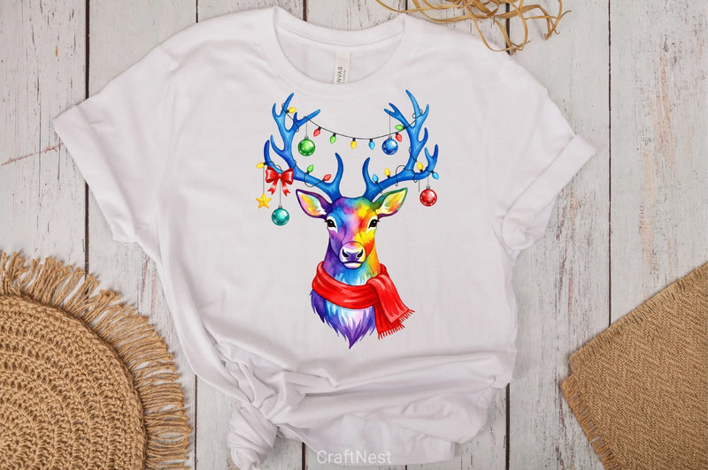 Reindeer Lights Clipart Bundle - CraftNest - Digital Crafting and Art