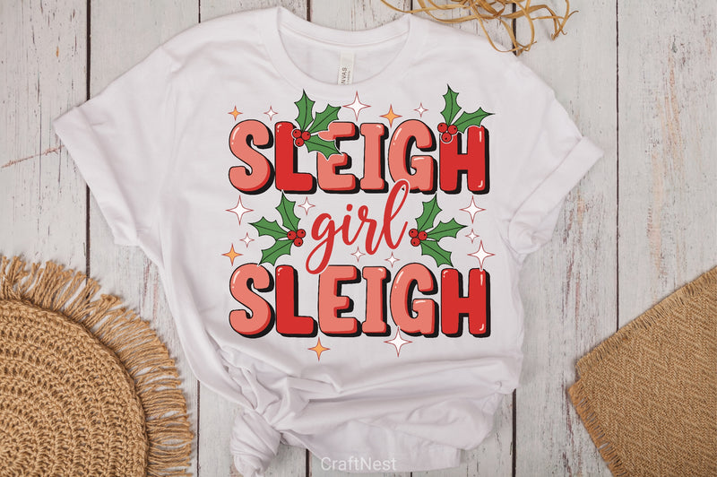 Sleigh Girl Christmas Clipart Bundle - CraftNest - Digital Crafting and Art