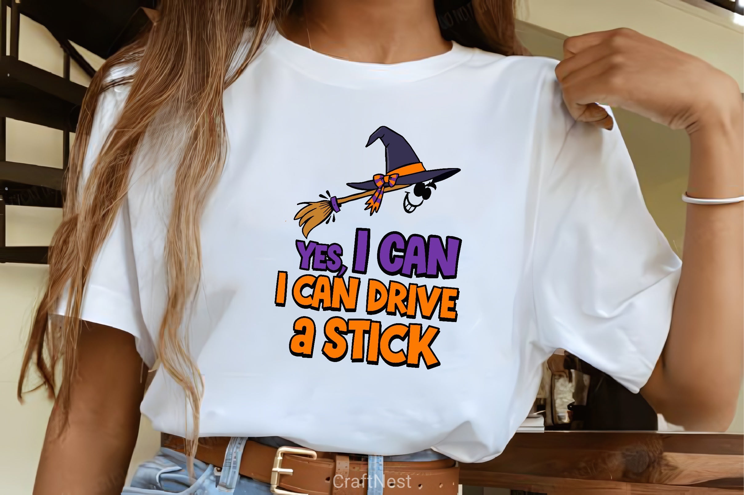 Witch Stick Shift Halloween Clipart Bundle - CraftNest - Digital Crafting and Art