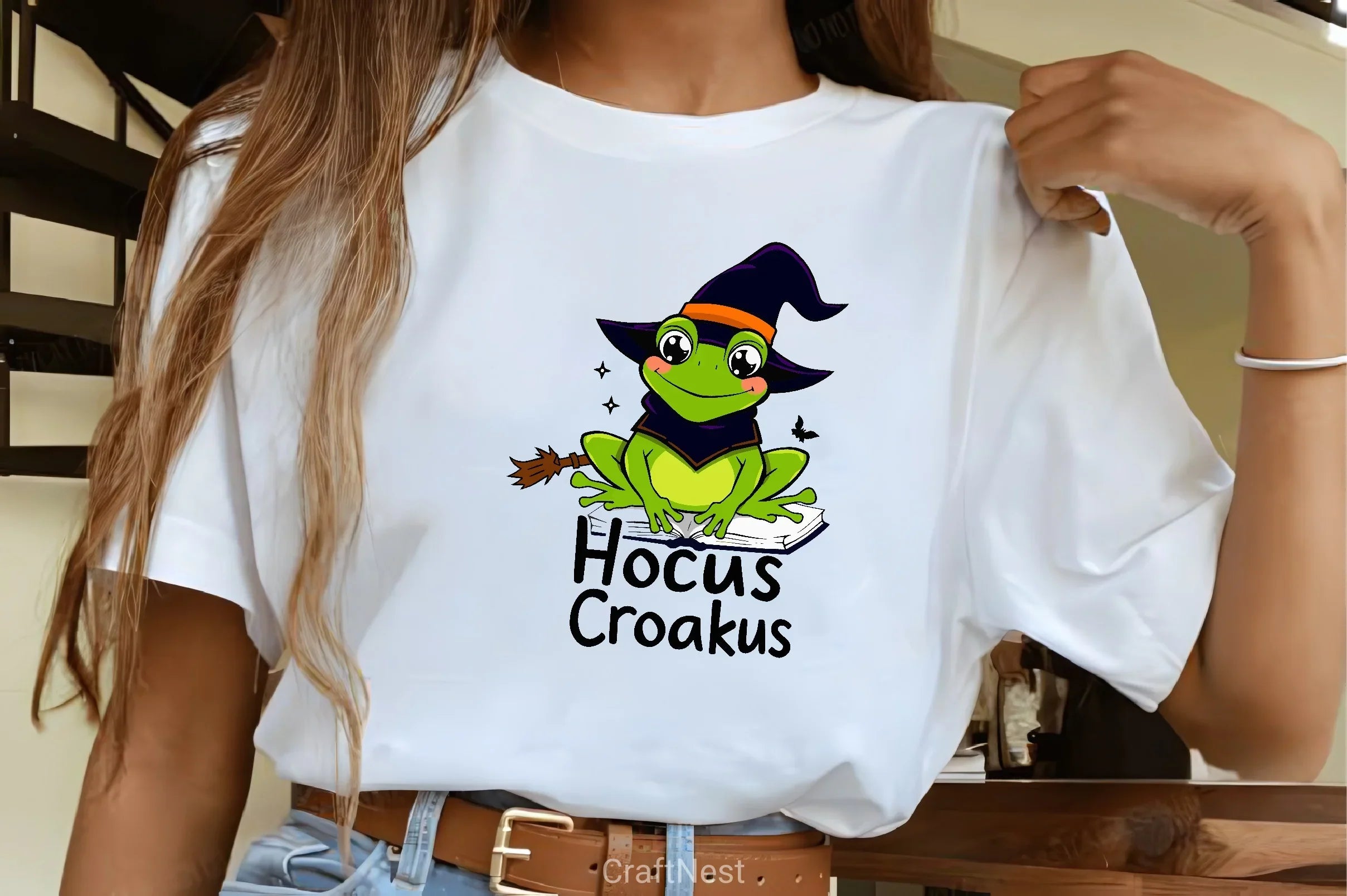 Cute Witch Frog Halloween Clipart Bundle - CraftNest - Digital Crafting and Art