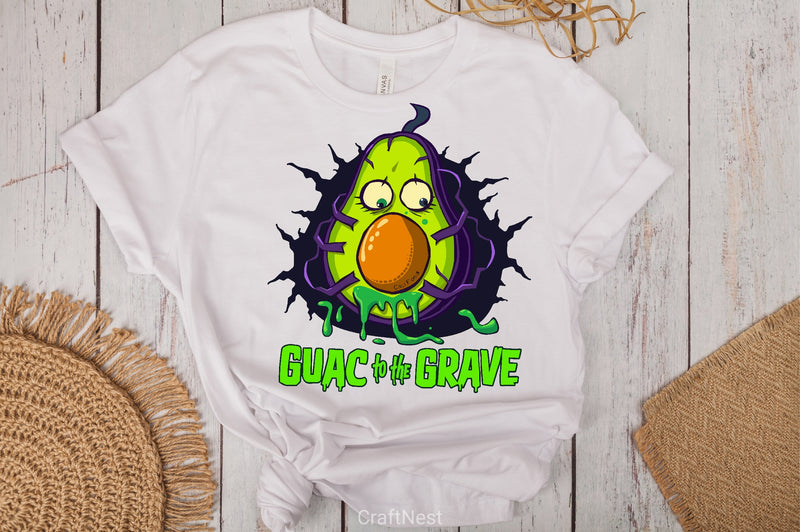 Guac To The Grave Avocado Halloween Clipart Bundle - CraftNest - Digital Crafting and Art