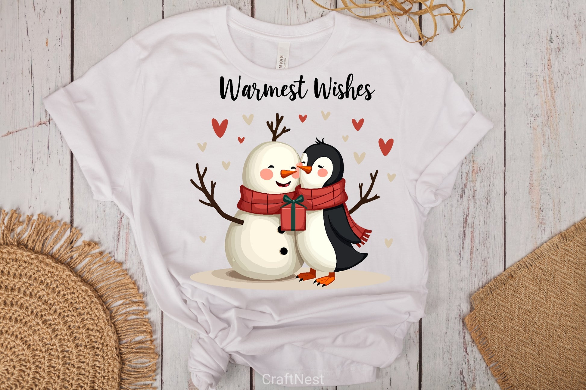 Winter Holiday Snowman & Penguin Clipart Bundle - CraftNest - Digital Crafting and Art