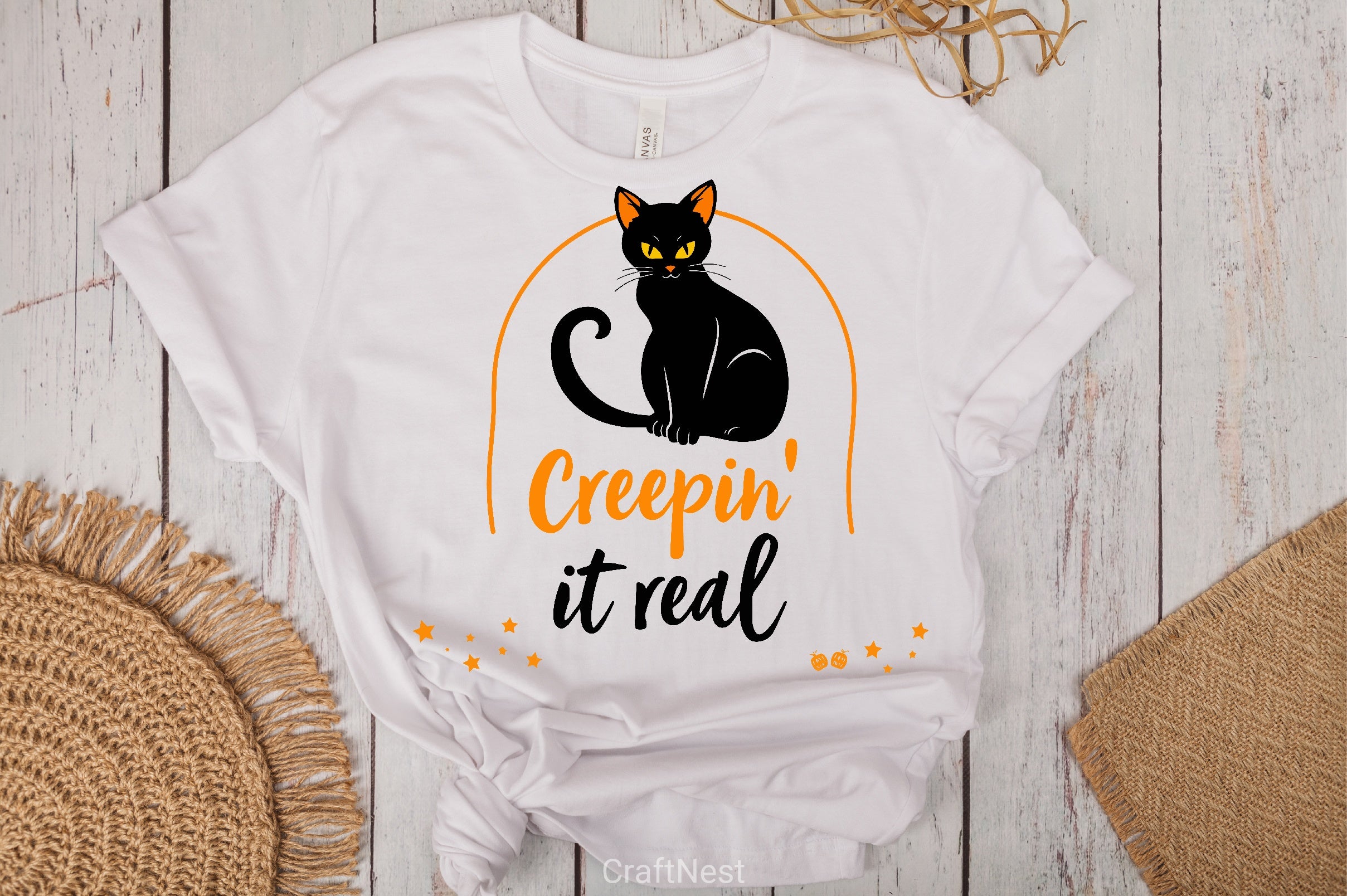 Creepy Black Cat Halloween Clipart Bundle - CraftNest - Digital Crafting and Art