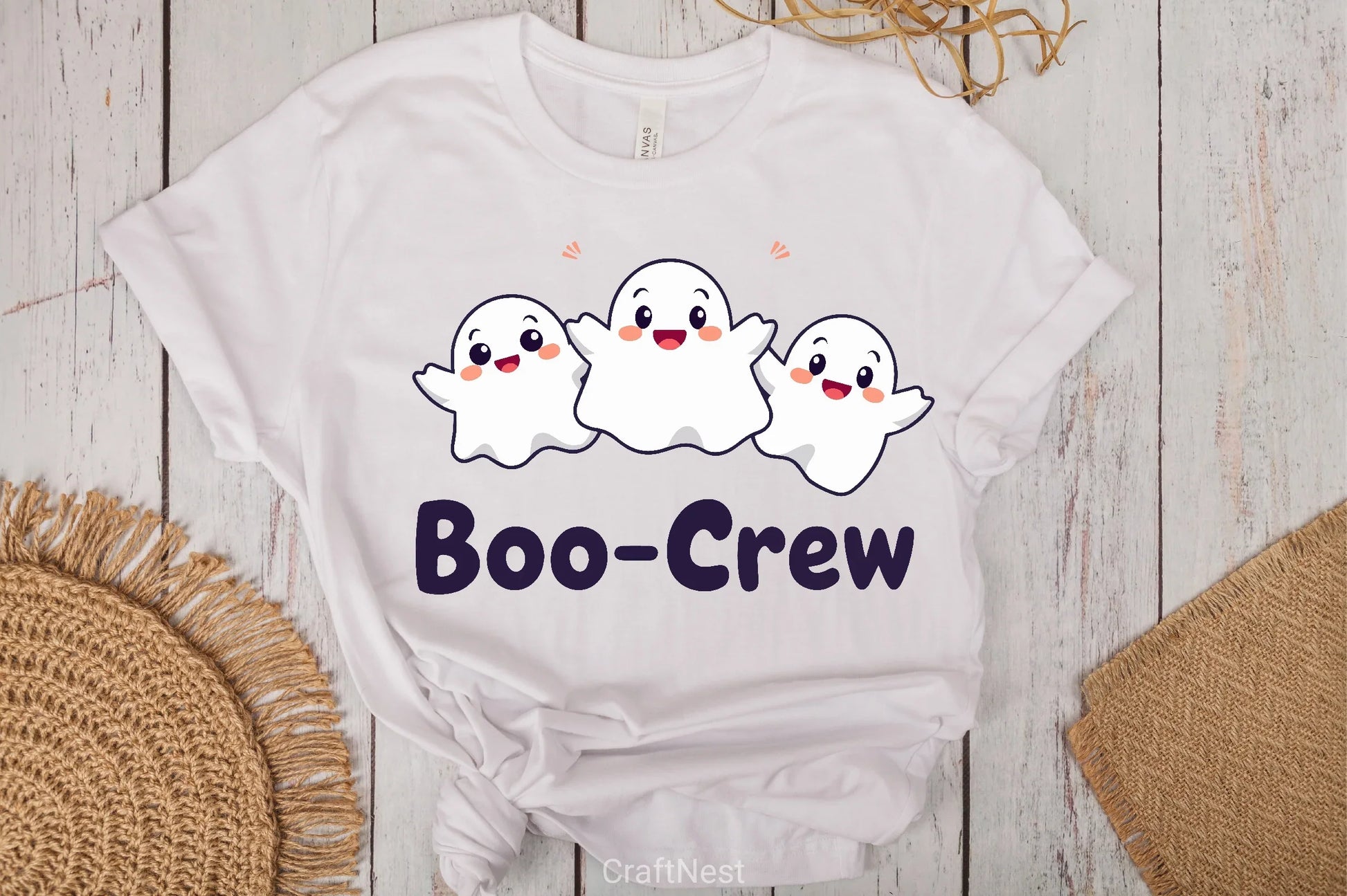 Cute Ghost Boo Crew Clipart Bundle - CraftNest - Digital Crafting and Art