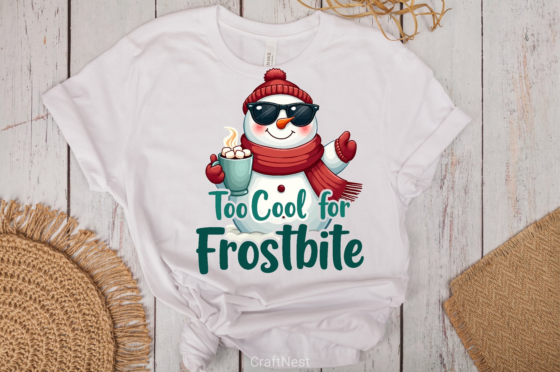 Cool Snowman Hot Chocolate Clipart Bundle - CraftNest - Digital Crafting and Art