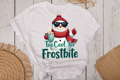 Cool Snowman Hot Chocolate Clipart Bundle - CraftNest - Digital Crafting and Art