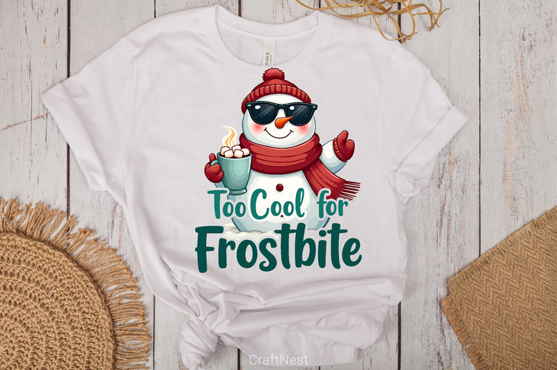 Cool Snowman Hot Chocolate Clipart Bundle - CraftNest - Digital Crafting and Art