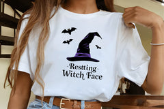 Resting Witch Face Halloween Clipart Bundle - CraftNest - Digital Crafting and Art