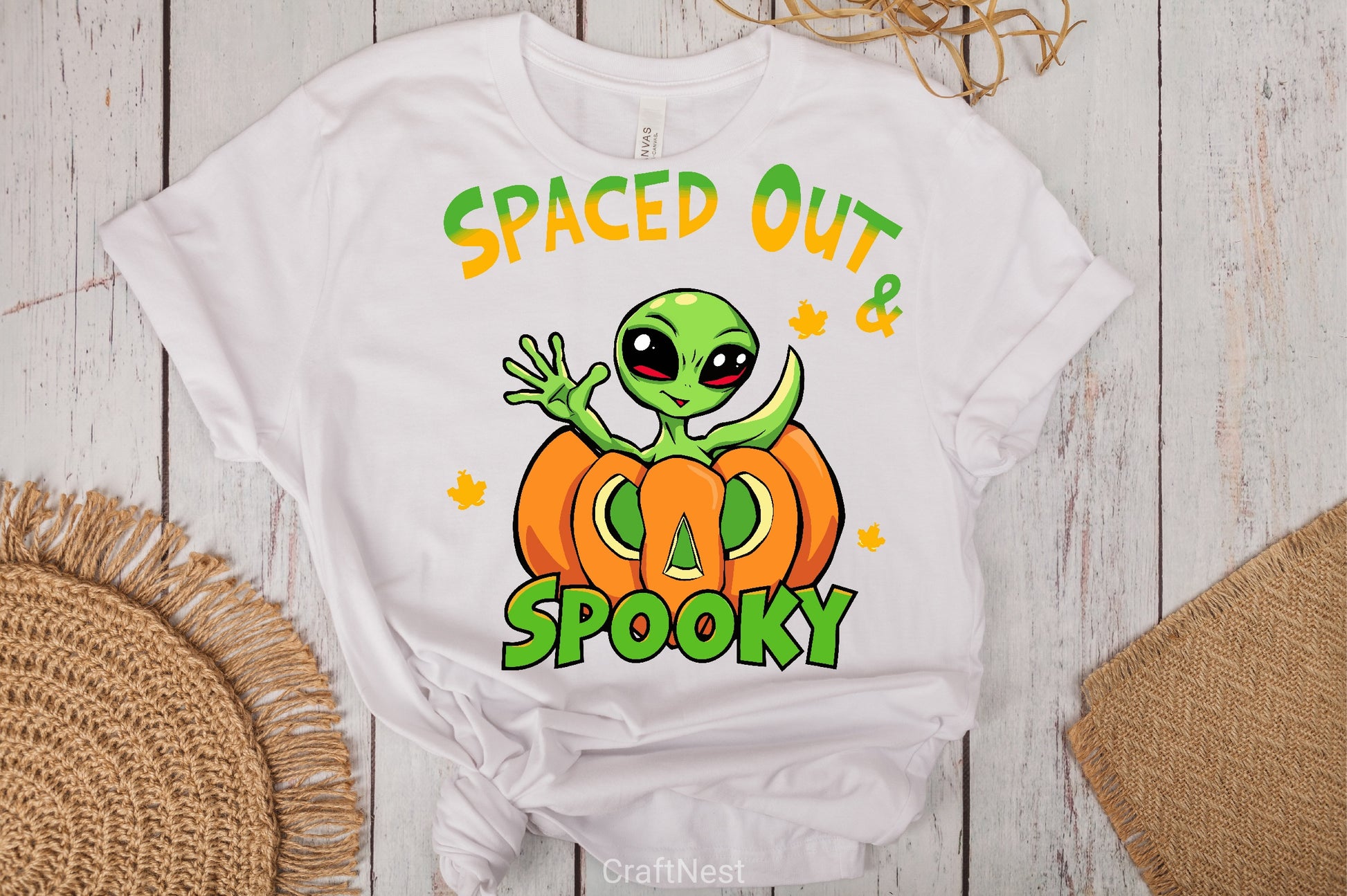 Spooky Alien Pumpkin Halloween Clipart Bundle - CraftNest - Digital Crafting and Art