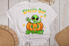 Spooky Alien Pumpkin Halloween Clipart Bundle - CraftNest - Digital Crafting and Art