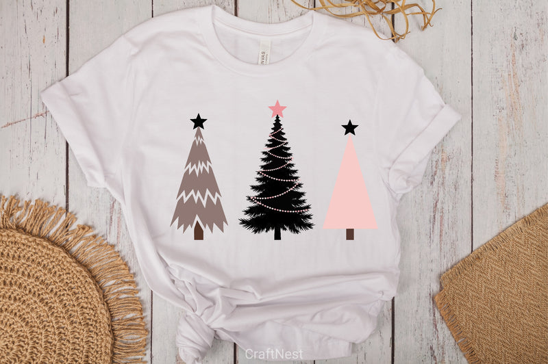 Minimalist Christmas Trees Clipart Bundle - CraftNest - Digital Crafting and Art