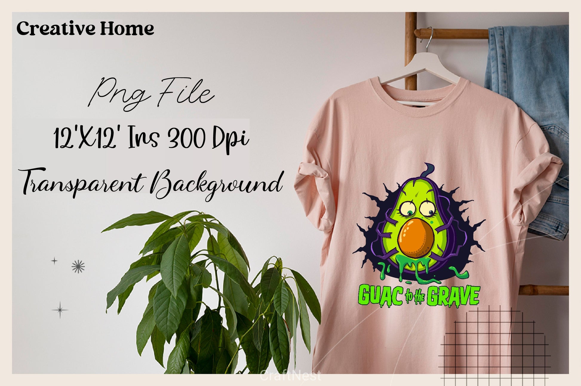 Guac To The Grave Avocado Halloween Clipart Bundle - CraftNest - Digital Crafting and Art