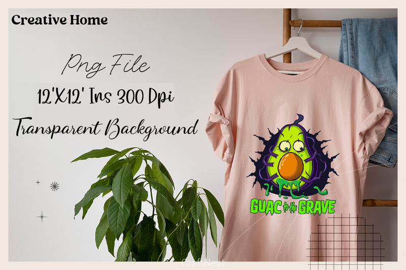 Guac To The Grave Avocado Halloween Clipart Bundle - CraftNest - Digital Crafting and Art