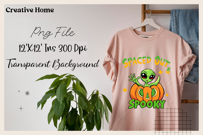 Spooky Alien Pumpkin Halloween Clipart Bundle - CraftNest - Digital Crafting and Art