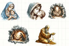 Christmas Nativity Clipart Bundle - CraftNest - Digital Crafting and Art