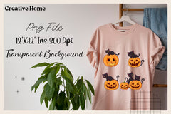 Black Cats Halloween Pumpkins Clipart Bundle - CraftNest - Digital Crafting and Art