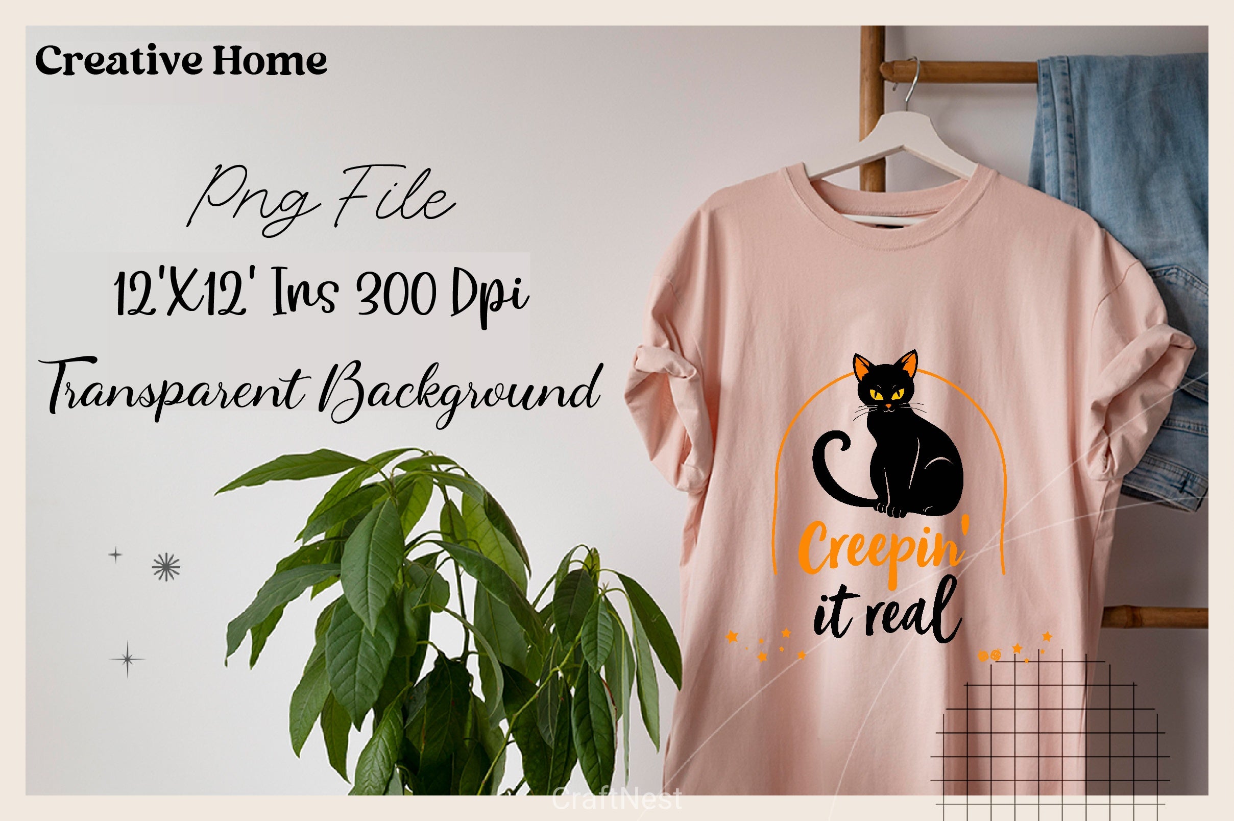 Creepy Black Cat Halloween Clipart Bundle - CraftNest - Digital Crafting and Art