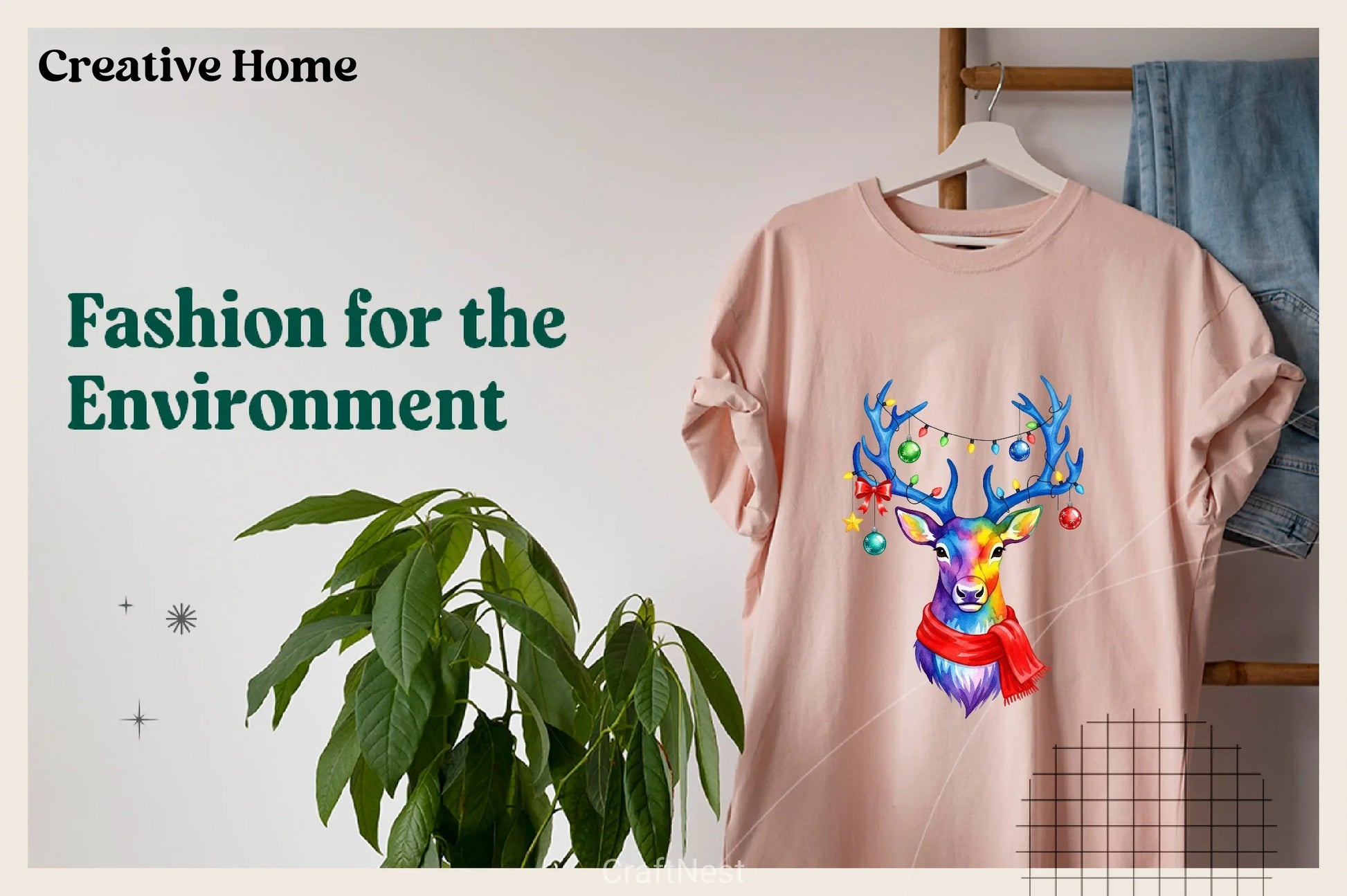 Reindeer Lights Clipart Bundle - CraftNest - Digital Crafting and Art