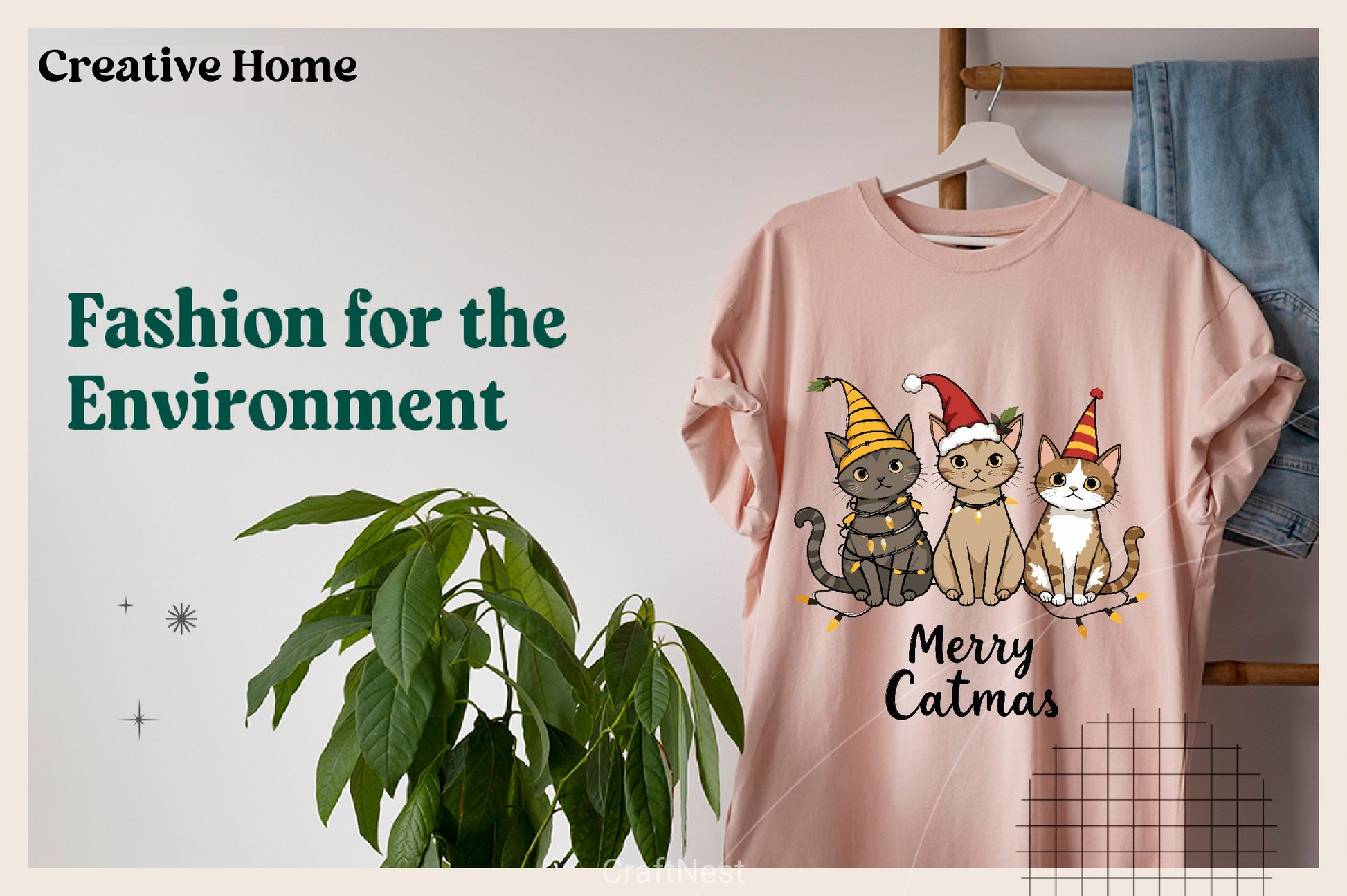 Merry Catmas T Shirt Clipart Bundle - CraftNest - Digital Crafting and Art