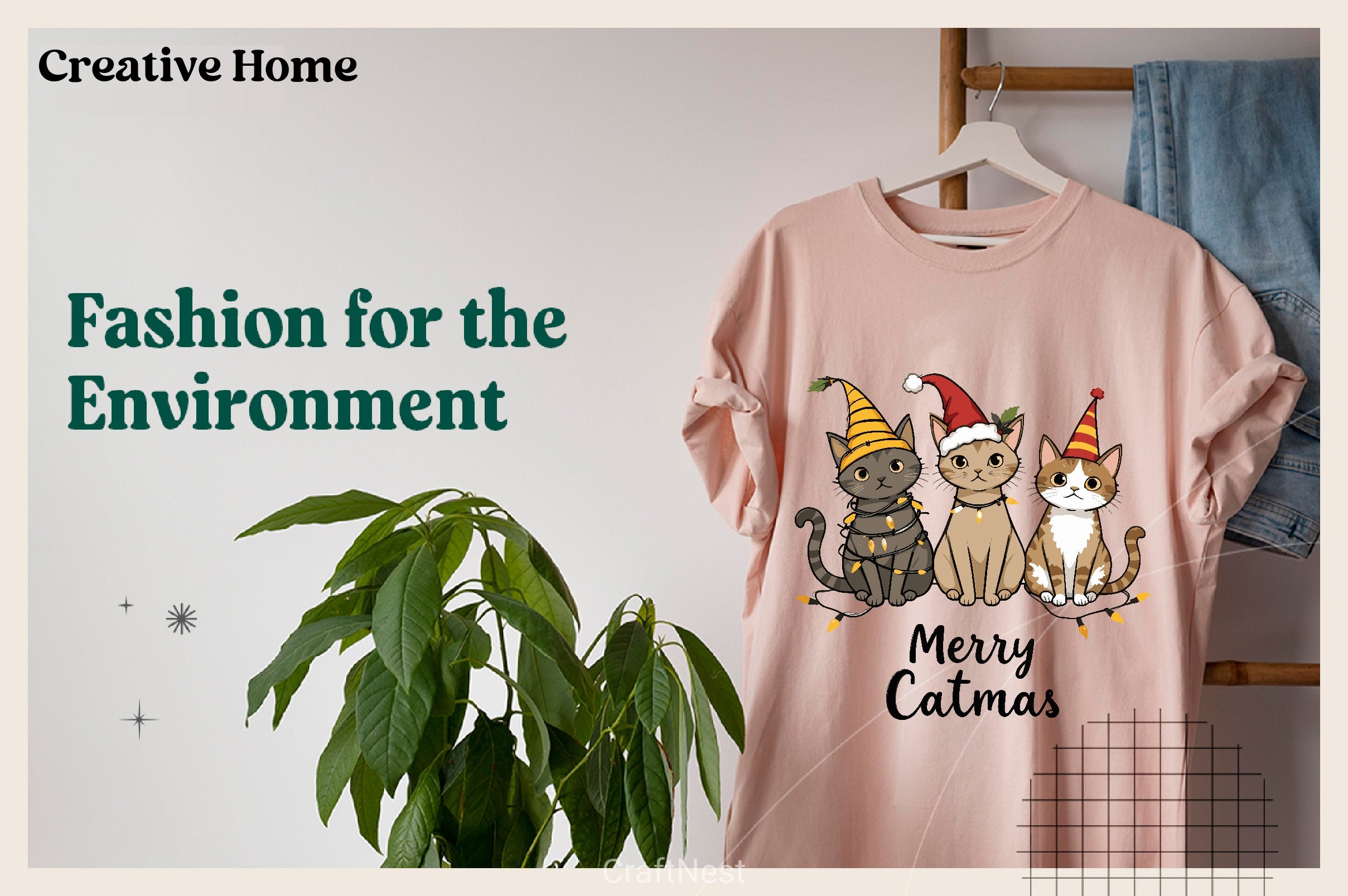 Merry Catmas T Shirt Clipart Bundle - CraftNest - Digital Crafting and Art