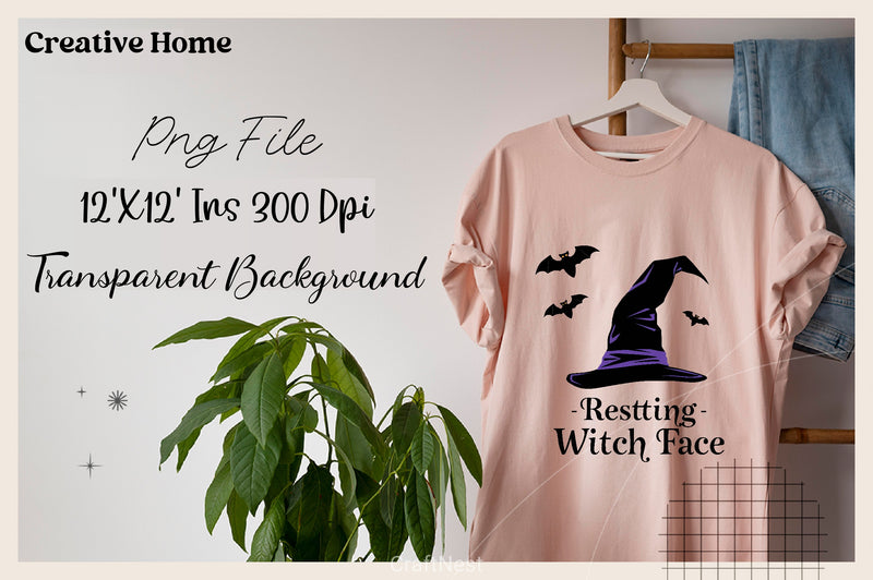 Resting Witch Face Halloween Clipart Bundle - CraftNest - Digital Crafting and Art