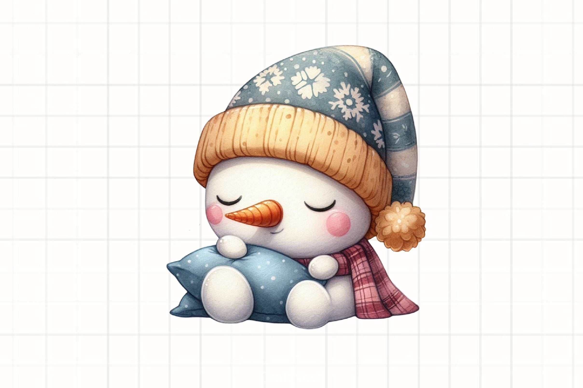 Funny Snowman Winter Hat Clipart Bundle - CraftNest - Digital Crafting and Art